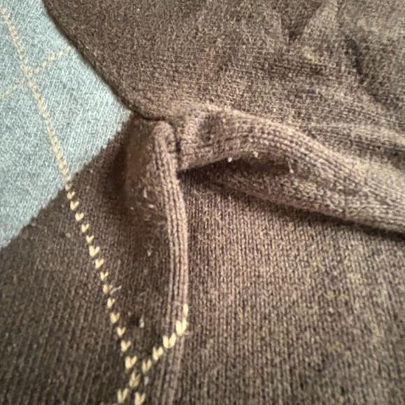 Tommy Hilfiger Plaid Sweater |Size Small| Dark Brown Light & Dark Gray w/zipper - Picture 11 of 11